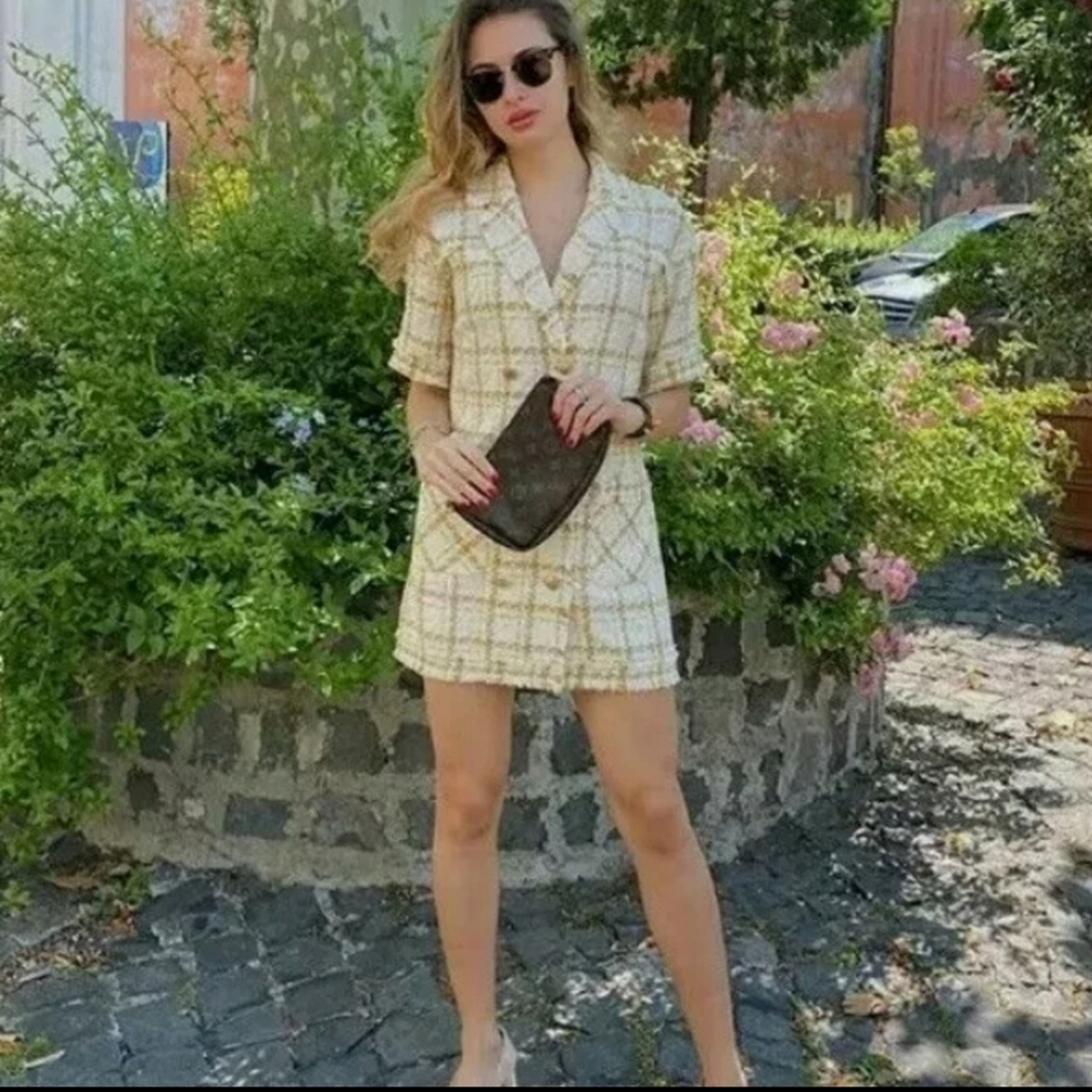 Zara Tweed Mini Dress